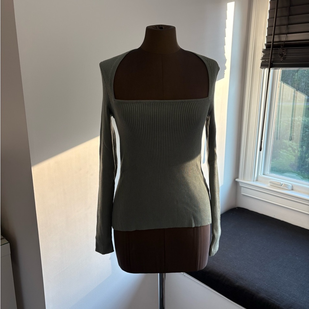 Abercrombie & Fitch Green Long Sleeve Shirt